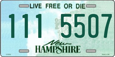 NH license plate 1115507