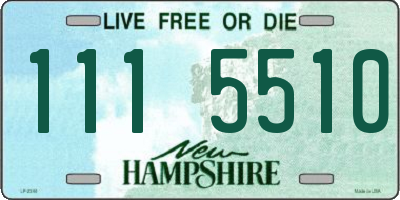 NH license plate 1115510