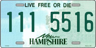 NH license plate 1115516