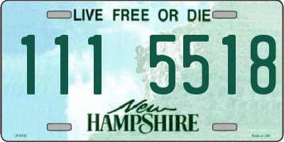 NH license plate 1115518