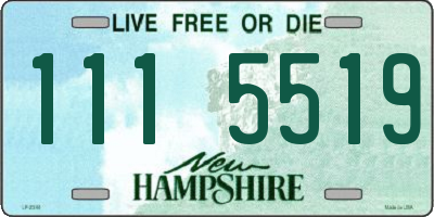 NH license plate 1115519