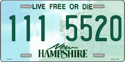 NH license plate 1115520