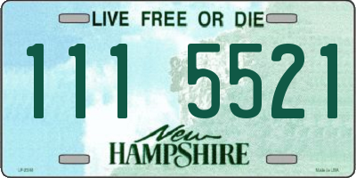 NH license plate 1115521