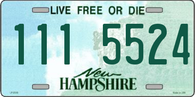 NH license plate 1115524