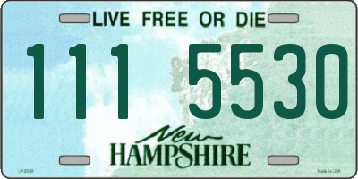 NH license plate 1115530