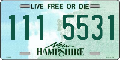 NH license plate 1115531