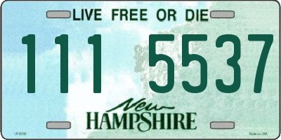 NH license plate 1115537