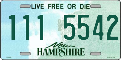 NH license plate 1115542