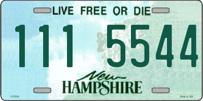 NH license plate 1115544