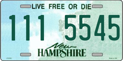 NH license plate 1115545