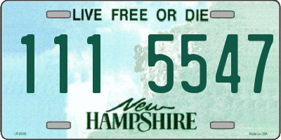 NH license plate 1115547