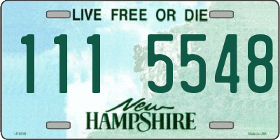 NH license plate 1115548