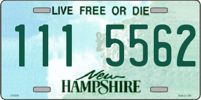 NH license plate 1115562