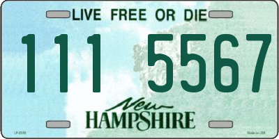 NH license plate 1115567
