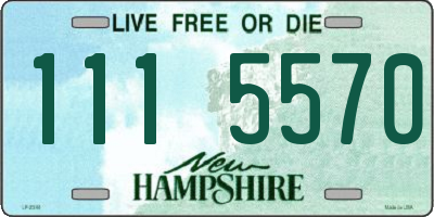 NH license plate 1115570