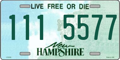NH license plate 1115577