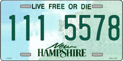 NH license plate 1115578