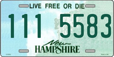 NH license plate 1115583