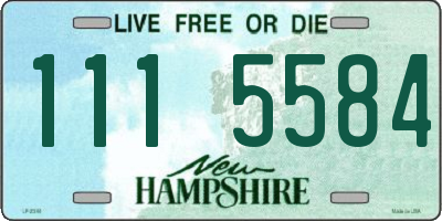 NH license plate 1115584