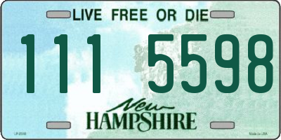 NH license plate 1115598