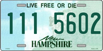 NH license plate 1115602