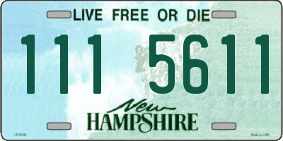 NH license plate 1115611