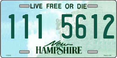 NH license plate 1115612