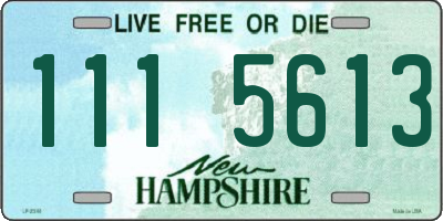 NH license plate 1115613