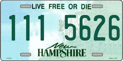 NH license plate 1115626