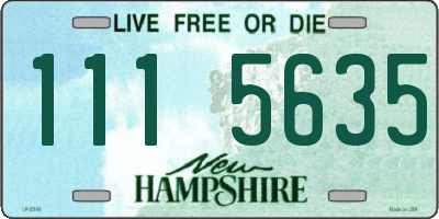 NH license plate 1115635