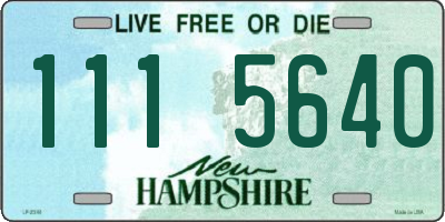 NH license plate 1115640