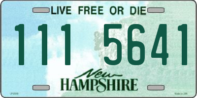 NH license plate 1115641