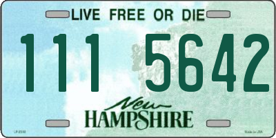 NH license plate 1115642