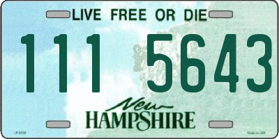 NH license plate 1115643