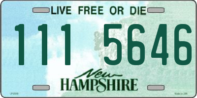 NH license plate 1115646