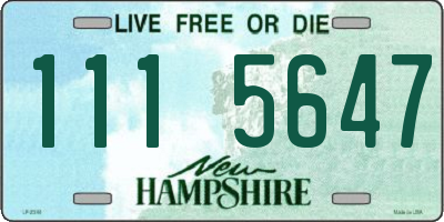 NH license plate 1115647
