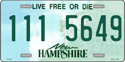 NH license plate 1115649