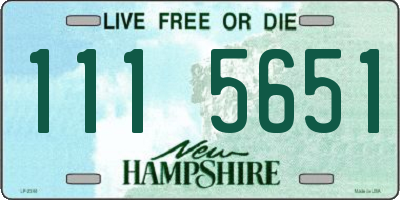 NH license plate 1115651