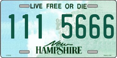 NH license plate 1115666
