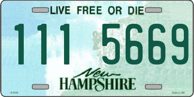 NH license plate 1115669