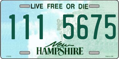 NH license plate 1115675