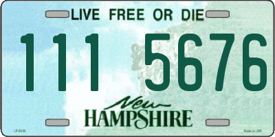 NH license plate 1115676