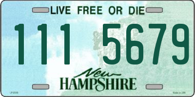 NH license plate 1115679