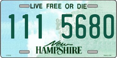 NH license plate 1115680