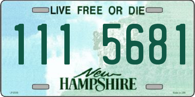 NH license plate 1115681