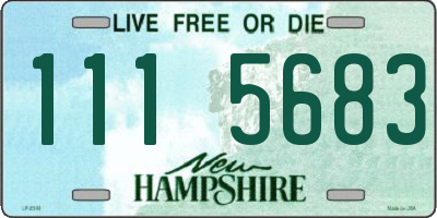 NH license plate 1115683