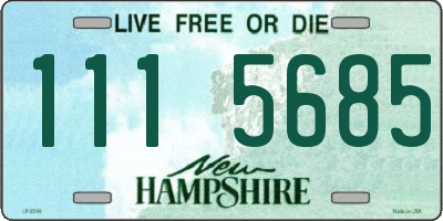NH license plate 1115685
