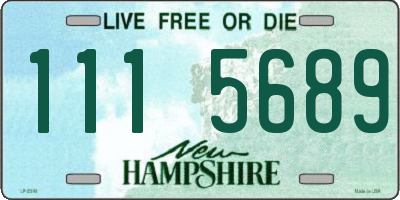 NH license plate 1115689
