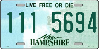 NH license plate 1115694