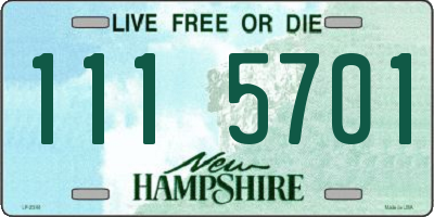 NH license plate 1115701